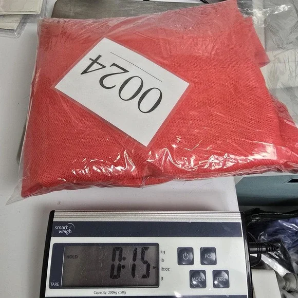 Emerson Fry Dress Womens Medium Red Linen Shift Short Sleeve Keyhole Made in USA